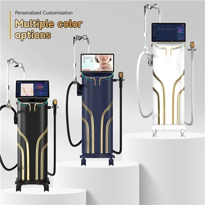 3-falowy laser diodowy AI System analizy skóry Zimny ​​laser Chłodzenie lodem w USA